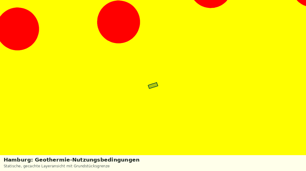 Statische Kartenansicht: Hamburg: Geothermie-Nutzungsbedingungen