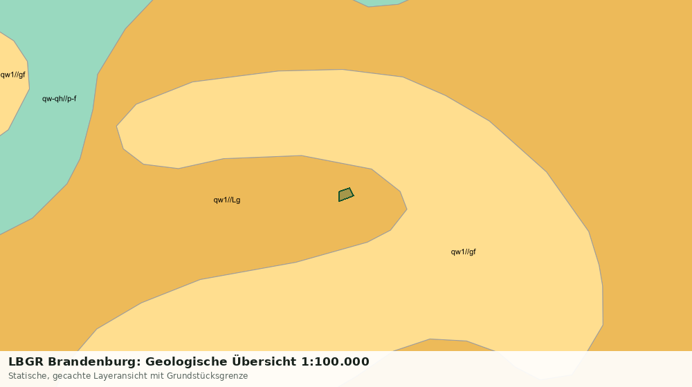 Statische Kartenansicht: LBGR Brandenburg: Geologische Übersicht 1:100.000