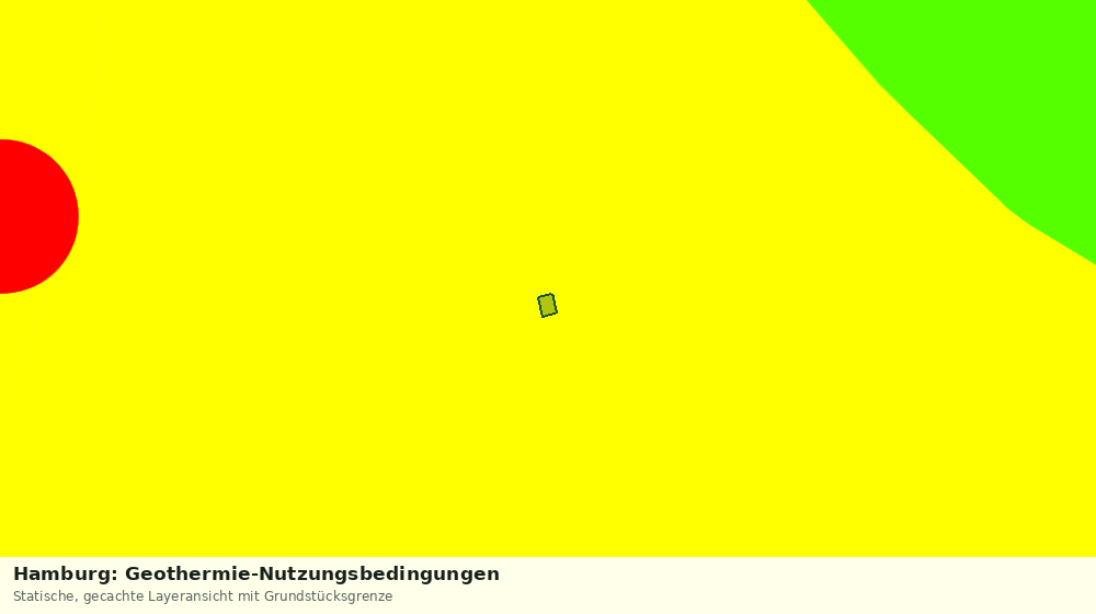 Statische Kartenansicht: Hamburg: Geothermie-Nutzungsbedingungen