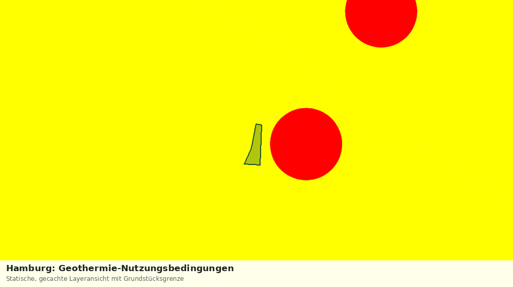 Statische Kartenansicht: Hamburg: Geothermie-Nutzungsbedingungen