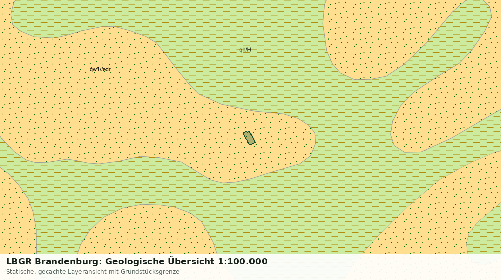 Statische Kartenansicht: LBGR Brandenburg: Geologische Übersicht 1:100.000
