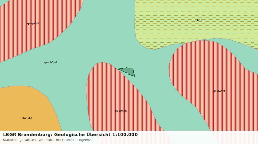 Statische Kartenansicht: LBGR Brandenburg: Geologische Übersicht 1:100.000
