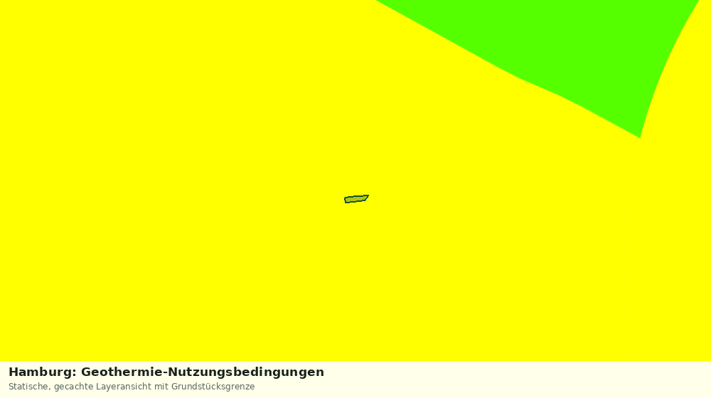 Statische Kartenansicht: Hamburg: Geothermie-Nutzungsbedingungen