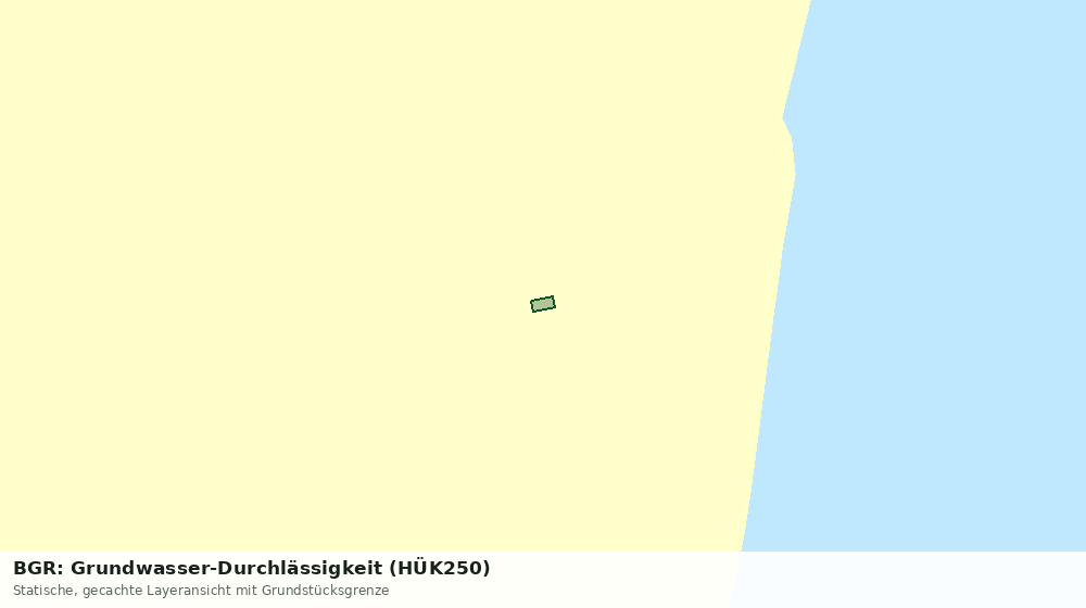 Statische Kartenansicht: BGR: Grundwasser-Durchlässigkeit (HÜK250)