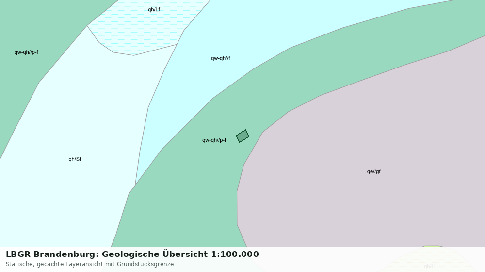 Statische Kartenansicht: LBGR Brandenburg: Geologische Übersicht 1:100.000