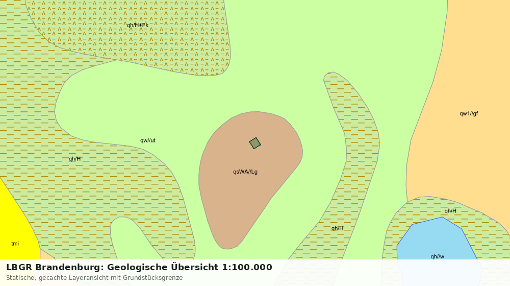 Statische Kartenansicht: LBGR Brandenburg: Geologische Übersicht 1:100.000