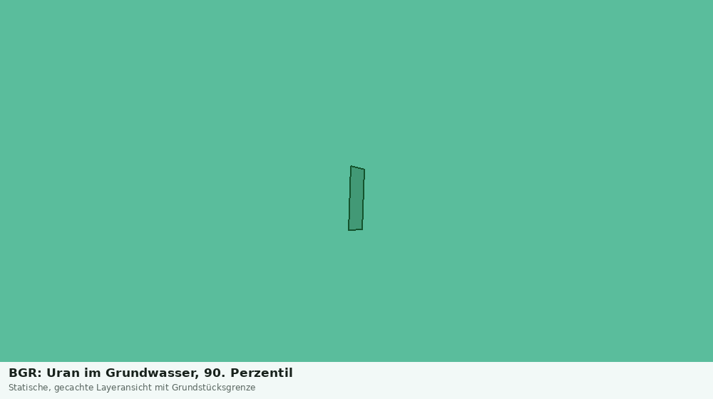 Statische Kartenansicht: BGR: Uran im Grundwasser, 90. Perzentil