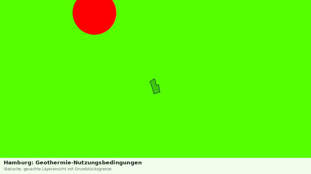 Statische Kartenansicht: Hamburg: Geothermie-Nutzungsbedingungen