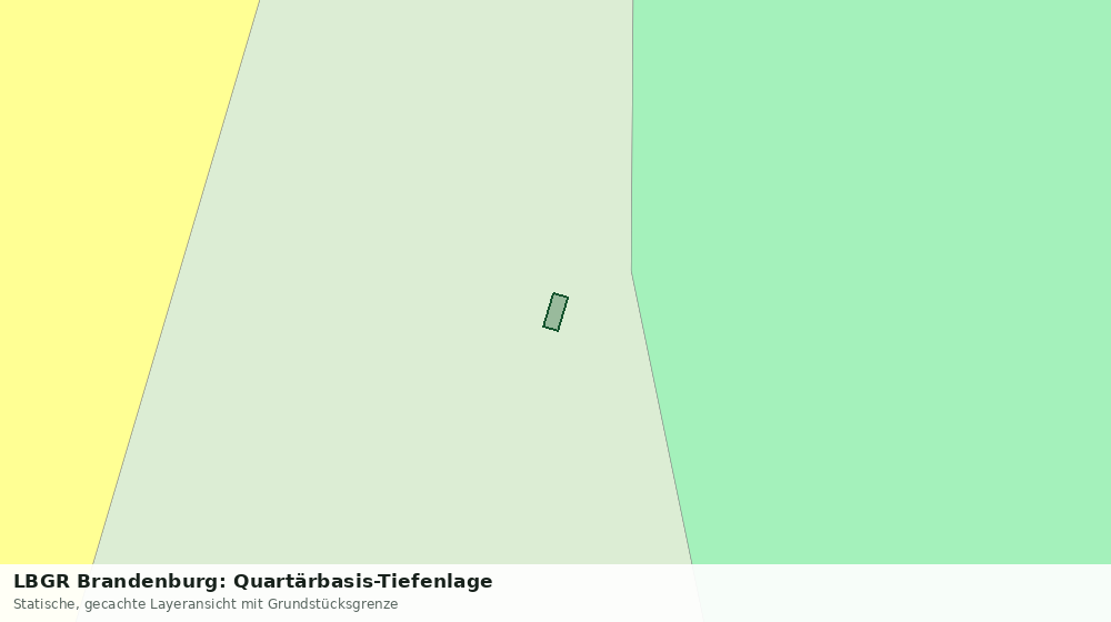 Statische Kartenansicht: LBGR Brandenburg: Quartärbasis-Tiefenlage