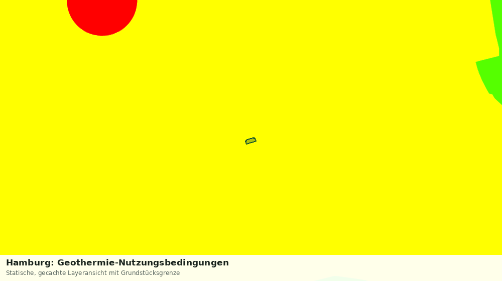 Statische Kartenansicht: Hamburg: Geothermie-Nutzungsbedingungen