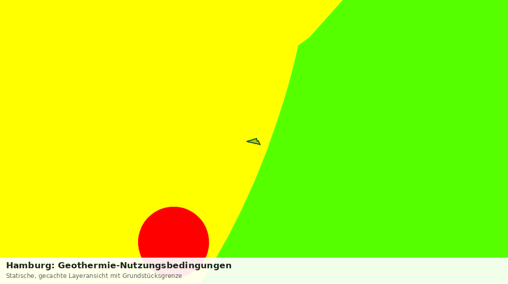 Statische Kartenansicht: Hamburg: Geothermie-Nutzungsbedingungen