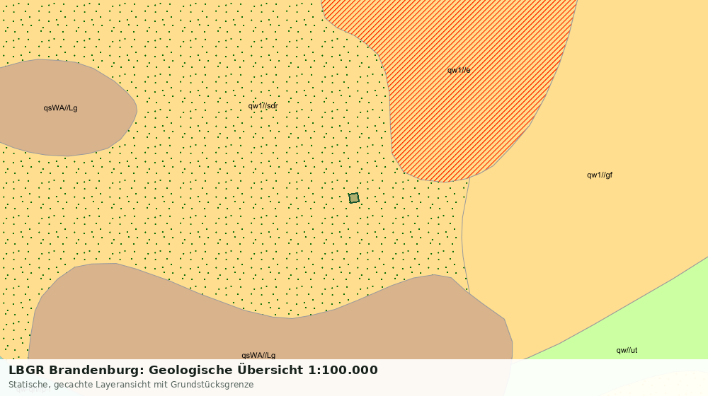 Statische Kartenansicht: LBGR Brandenburg: Geologische Übersicht 1:100.000