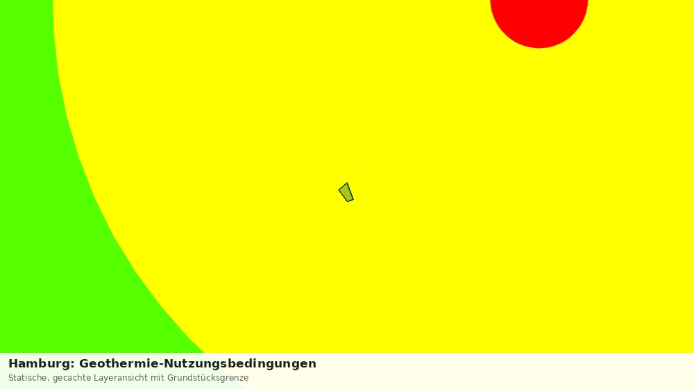 Statische Kartenansicht: Hamburg: Geothermie-Nutzungsbedingungen