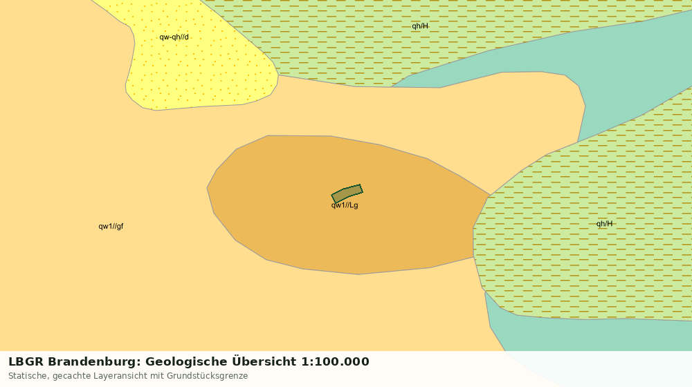 Statische Kartenansicht: LBGR Brandenburg: Geologische Übersicht 1:100.000