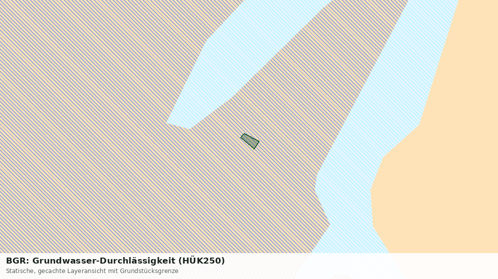 Statische Kartenansicht: BGR: Grundwasser-Durchlässigkeit (HÜK250)