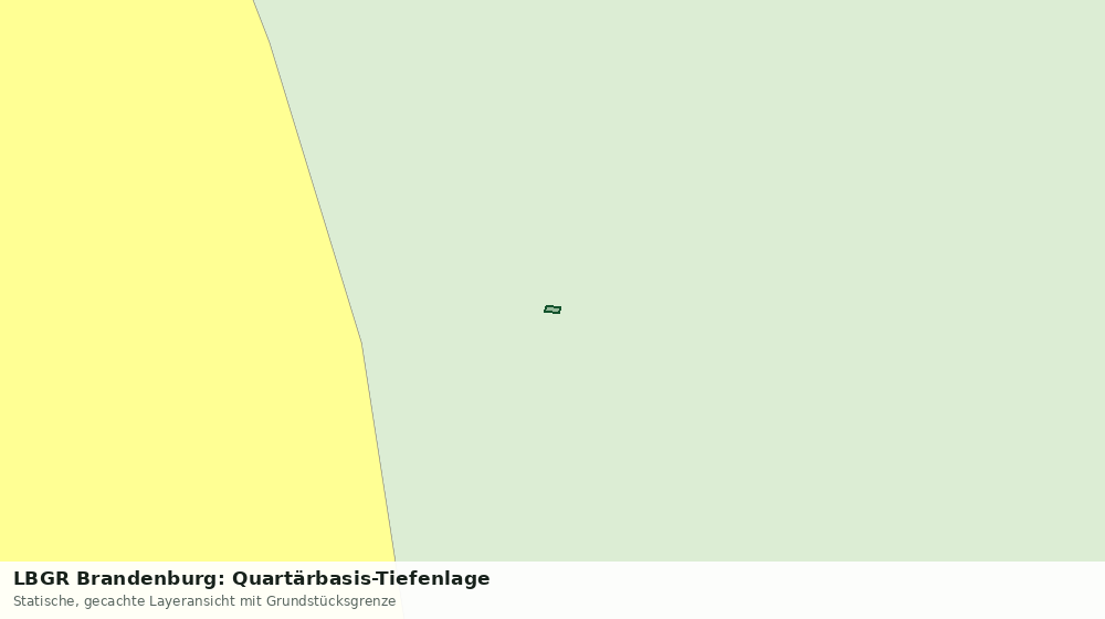 Statische Kartenansicht: LBGR Brandenburg: Quartärbasis-Tiefenlage