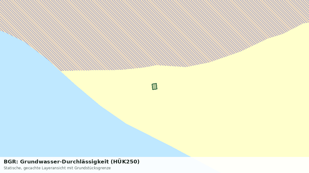 Statische Kartenansicht: BGR: Grundwasser-Durchlässigkeit (HÜK250)