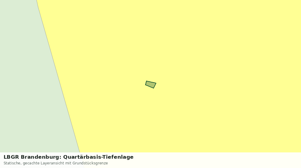 Statische Kartenansicht: LBGR Brandenburg: Quartärbasis-Tiefenlage