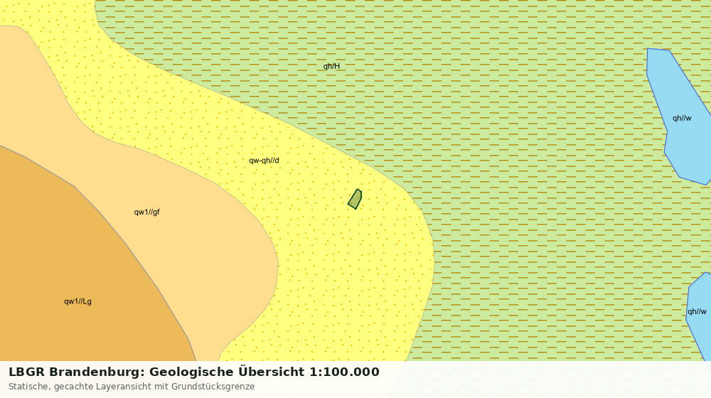 Statische Kartenansicht: LBGR Brandenburg: Geologische Übersicht 1:100.000