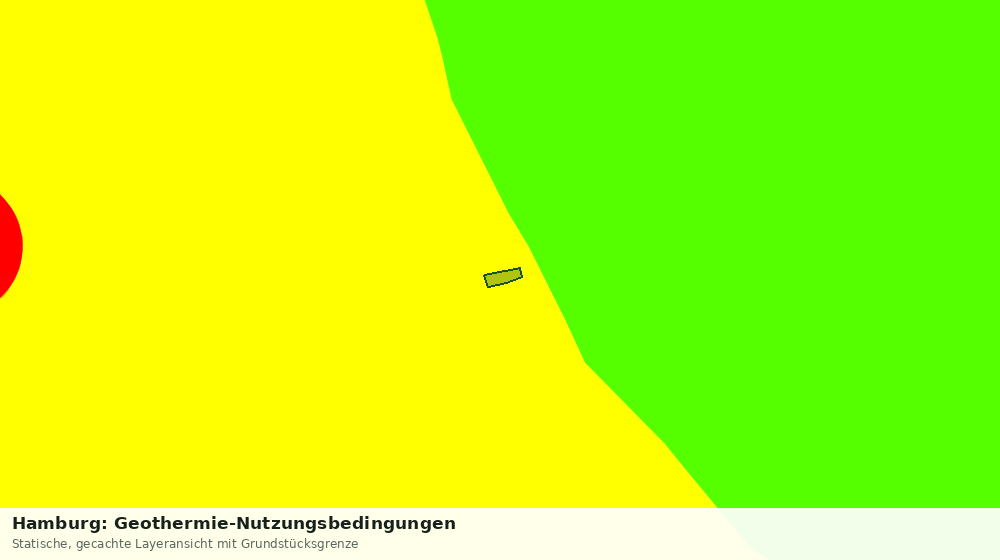 Statische Kartenansicht: Hamburg: Geothermie-Nutzungsbedingungen