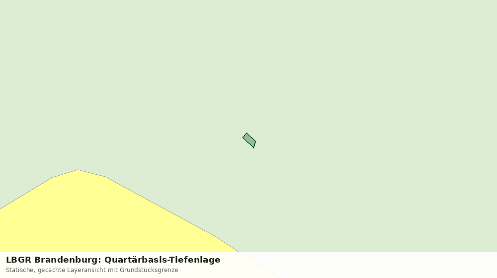 Statische Kartenansicht: LBGR Brandenburg: Quartärbasis-Tiefenlage