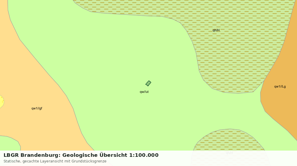 Statische Kartenansicht: LBGR Brandenburg: Geologische Übersicht 1:100.000