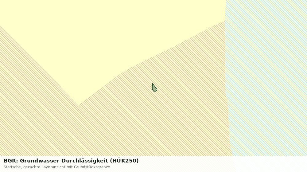 Statische Kartenansicht: BGR: Grundwasser-Durchlässigkeit (HÜK250)