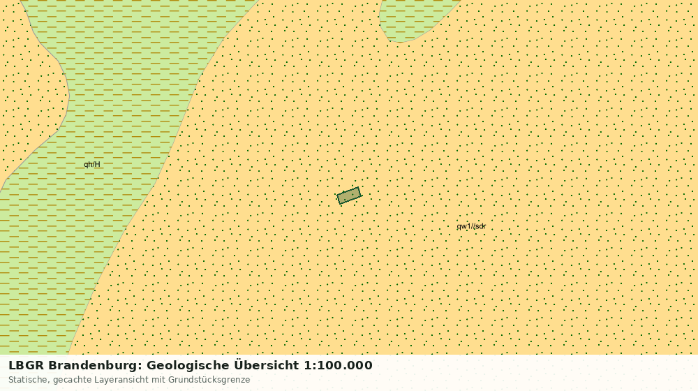 Statische Kartenansicht: LBGR Brandenburg: Geologische Übersicht 1:100.000
