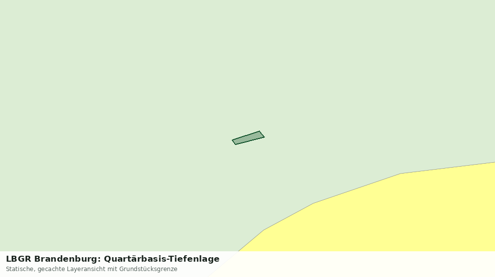 Statische Kartenansicht: LBGR Brandenburg: Quartärbasis-Tiefenlage