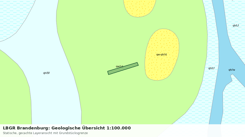 Statische Kartenansicht: LBGR Brandenburg: Geologische Übersicht 1:100.000