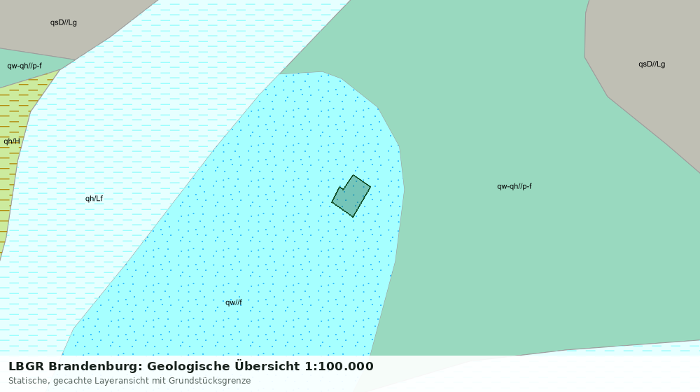 Statische Kartenansicht: LBGR Brandenburg: Geologische Übersicht 1:100.000