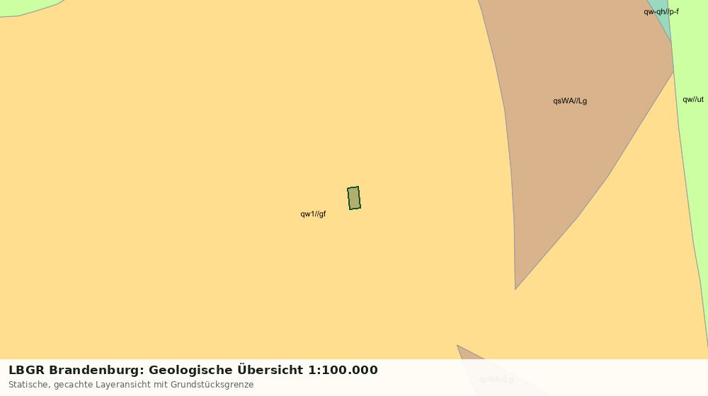 Statische Kartenansicht: LBGR Brandenburg: Geologische Übersicht 1:100.000