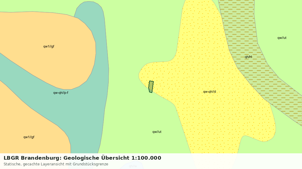 Statische Kartenansicht: LBGR Brandenburg: Geologische Übersicht 1:100.000