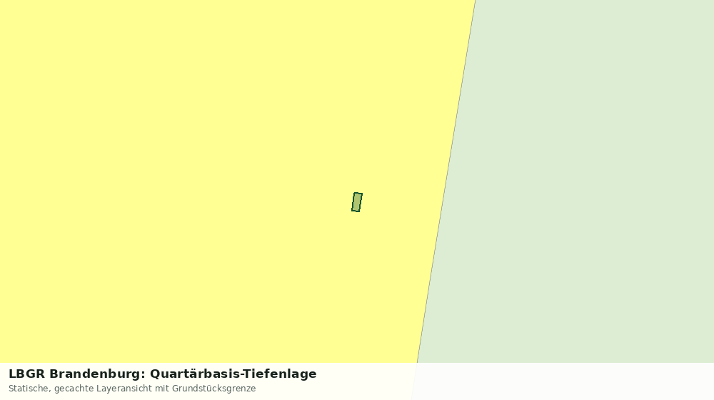 Statische Kartenansicht: LBGR Brandenburg: Quartärbasis-Tiefenlage