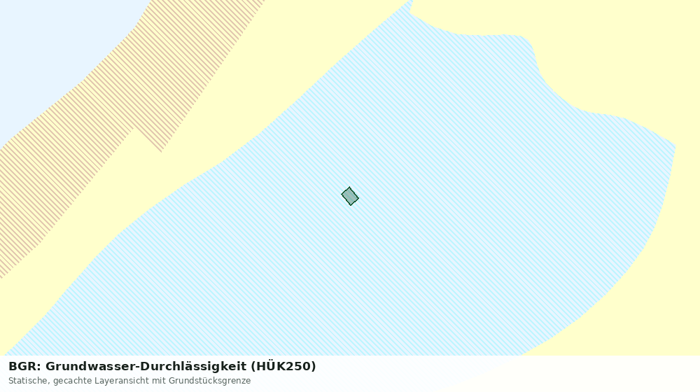 Statische Kartenansicht: BGR: Grundwasser-Durchlässigkeit (HÜK250)