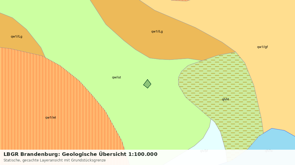 Statische Kartenansicht: LBGR Brandenburg: Geologische Übersicht 1:100.000