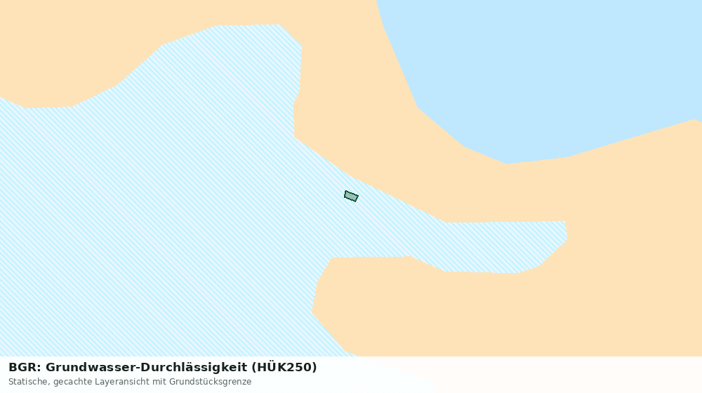 Statische Kartenansicht: BGR: Grundwasser-Durchlässigkeit (HÜK250)