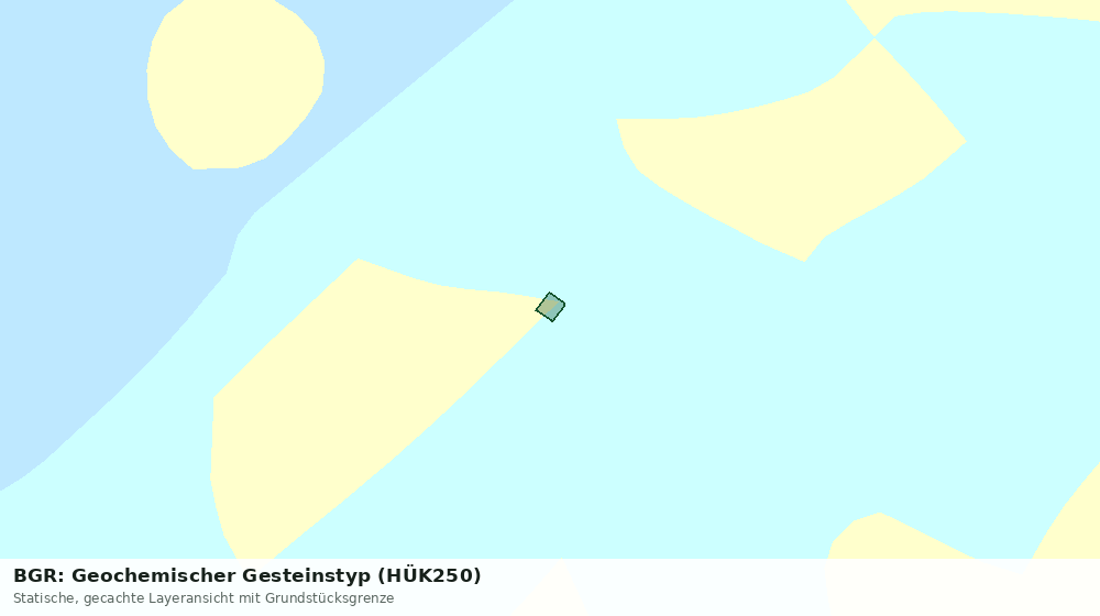 Statische Kartenansicht: BGR: Geochemischer Gesteinstyp (HÜK250)