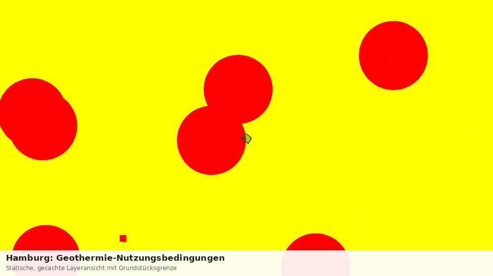 Statische Kartenansicht: Hamburg: Geothermie-Nutzungsbedingungen