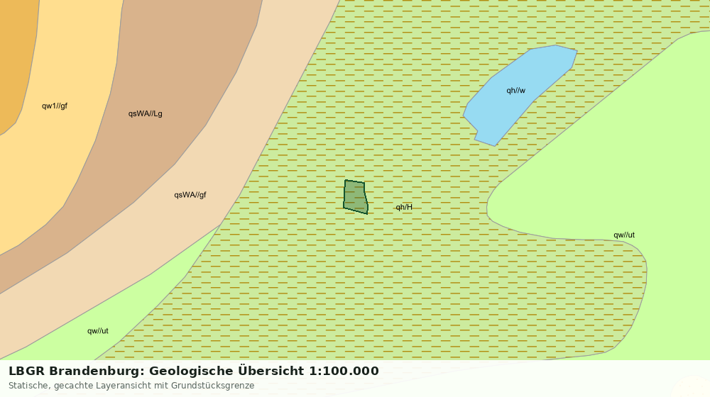Statische Kartenansicht: LBGR Brandenburg: Geologische Übersicht 1:100.000