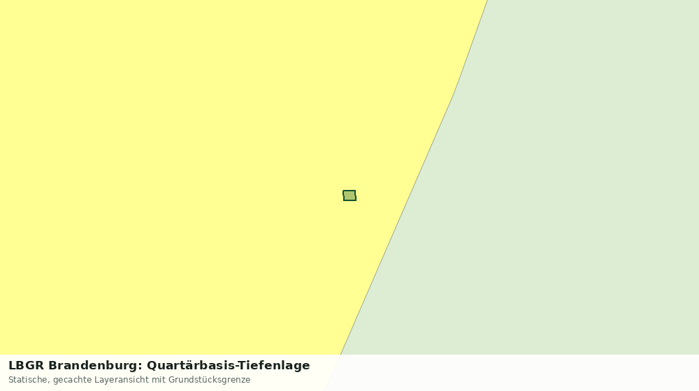 Statische Kartenansicht: LBGR Brandenburg: Quartärbasis-Tiefenlage