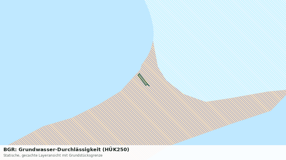 Statische Kartenansicht: BGR: Grundwasser-Durchlässigkeit (HÜK250)
