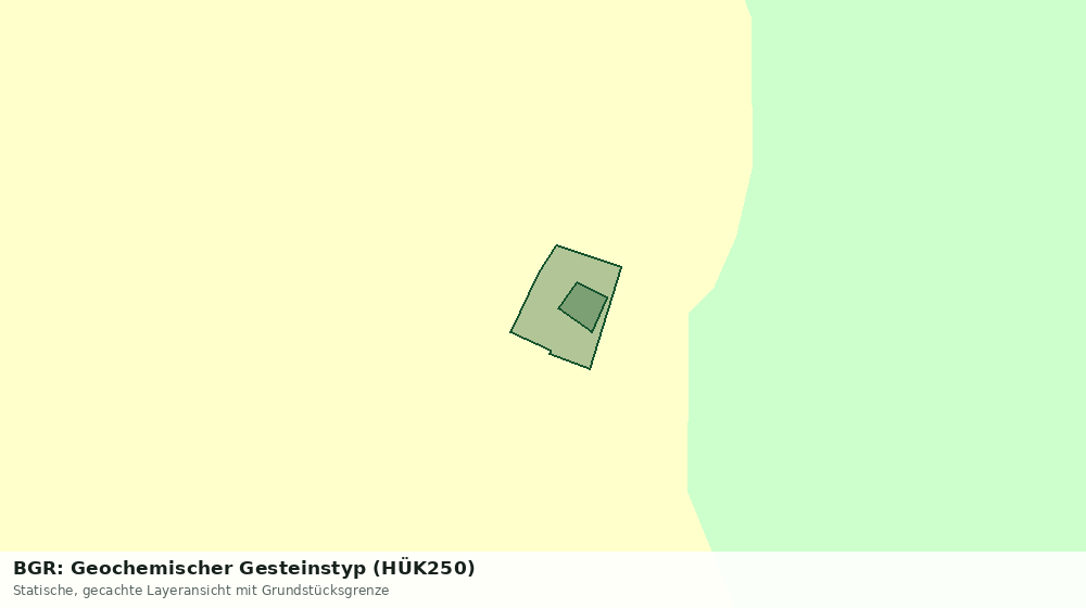 Statische Kartenansicht: BGR: Geochemischer Gesteinstyp (HÜK250)