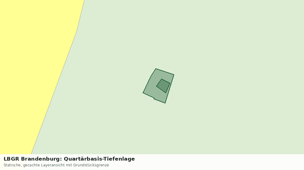 Statische Kartenansicht: LBGR Brandenburg: Quartärbasis-Tiefenlage