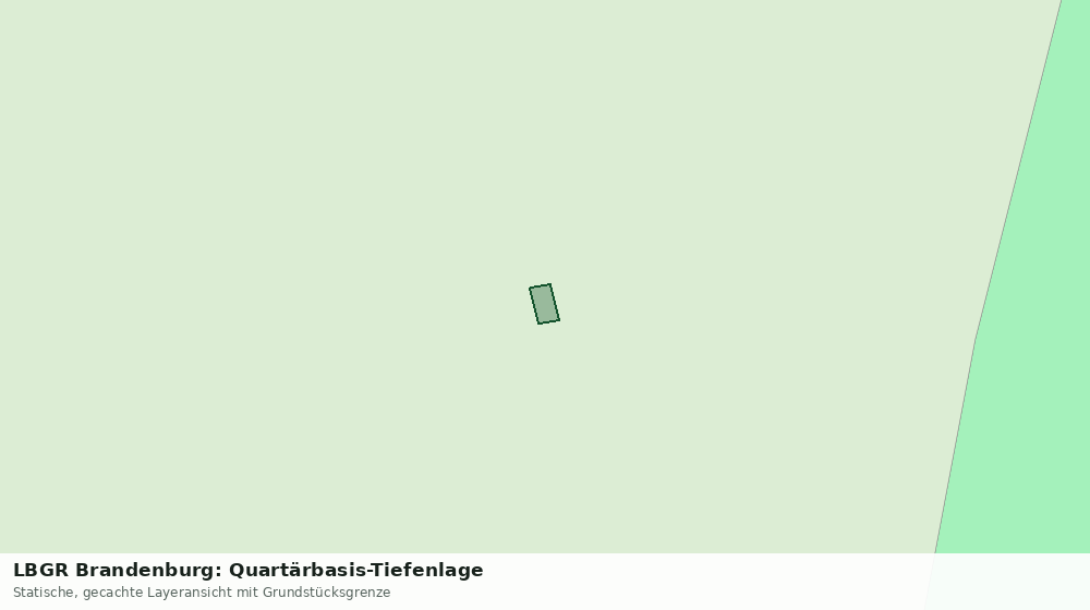 Statische Kartenansicht: LBGR Brandenburg: Quartärbasis-Tiefenlage