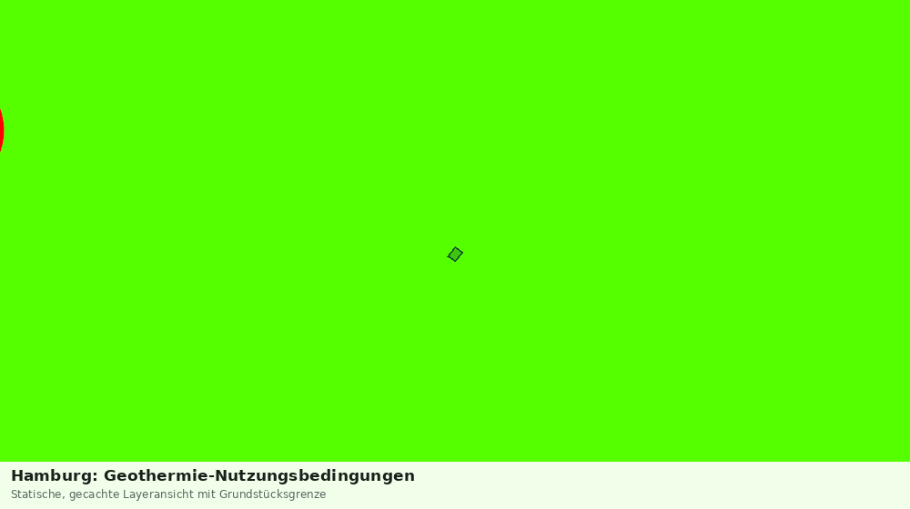 Statische Kartenansicht: Hamburg: Geothermie-Nutzungsbedingungen