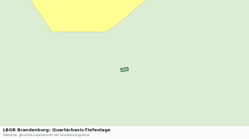 Statische Kartenansicht: LBGR Brandenburg: Quartärbasis-Tiefenlage
