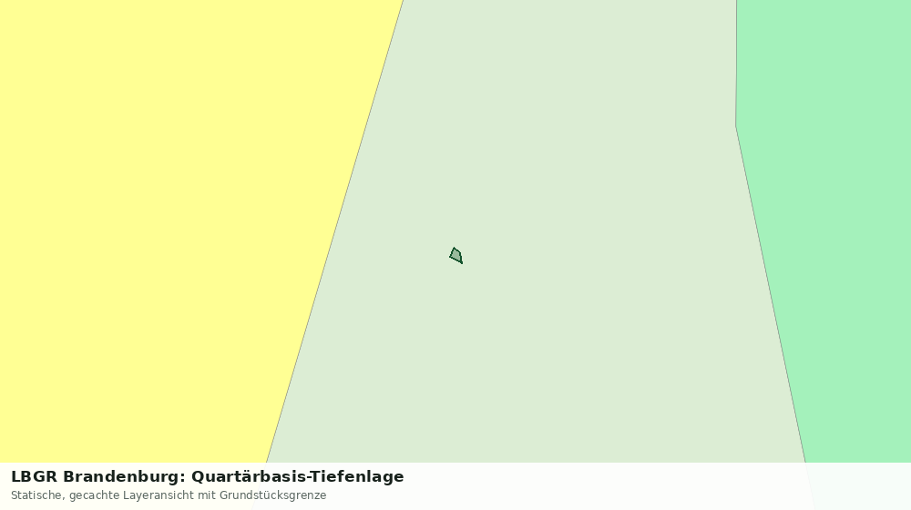 Statische Kartenansicht: LBGR Brandenburg: Quartärbasis-Tiefenlage
