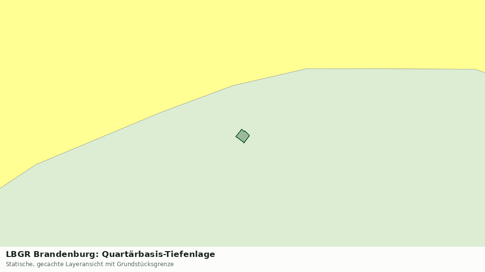 Statische Kartenansicht: LBGR Brandenburg: Quartärbasis-Tiefenlage