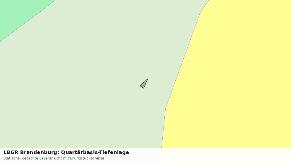Statische Kartenansicht: LBGR Brandenburg: Quartärbasis-Tiefenlage